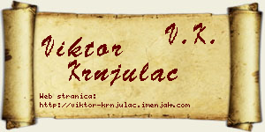 Viktor Krnjulac vizit kartica